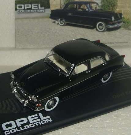 Opel Kapitaen 1954/55 black 1/43 IXO NEW+boxed  #4499 instant wheels
