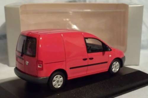 Volkswagen Caddy 2005 red 1/43 Minichamps NEW+boxed  #4547 instant wheels