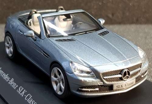 Mercedes-Benz SLK (R172) 2015 blue-met 1/43 Schuco NEW+boxed  #4538 instant wheels