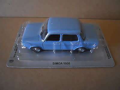 Simca 1000 1967 blue 1/43 IXO NEWinBlister  #4620 instant wheels