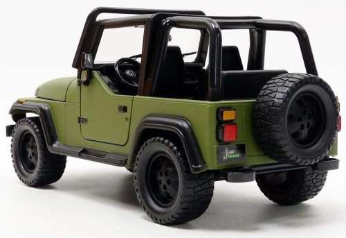 Jeep Wrangler 1992 (open) matte-green 1/24 Jada NEW+boxed  #2184 instant wheels