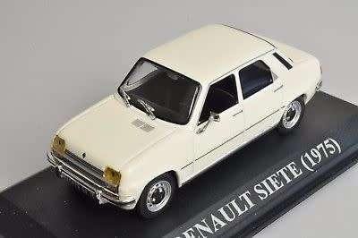 Renault 7 1977 white 1/43 IXO NEW+boxed  #5052 instant wheels