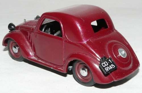 Fiat Topolino 1936 burgundy 1/43 Brumm NEW+showcased  #5084 instant wheels