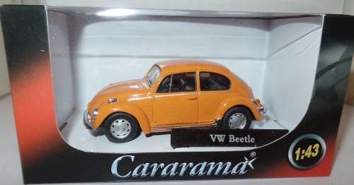 Volkswagen Beetle 1303 1973 orange 1/43 Cararama NEW+boxed  #5134 instant wheels