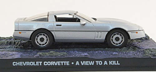 Chevrolet Corvette 1985 silver 1/43 IXO JBond007 NEW+boxed  #5170 instant wheels