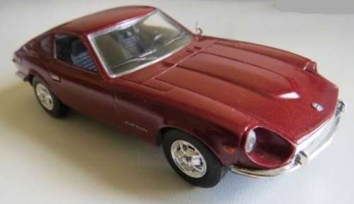 Datsun 240Z 1970 burgundy 1/43 Delprado NEW+showcased  #5198 instant wheels