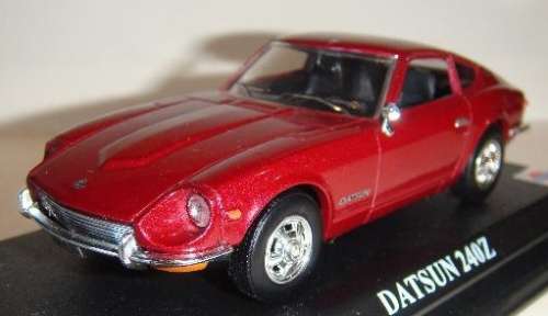 Datsun 240Z 1970 burgundy 1/43 Delprado NEW+showcased  #5198 instant wheels
