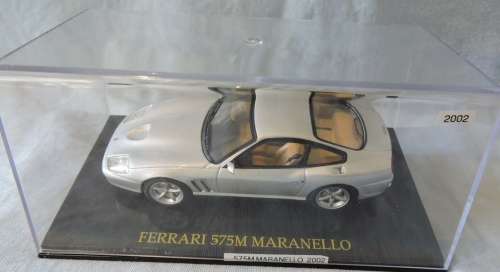 Ferrari 575M Maranello 2002 silver 1/43 Ixo NEW+showcased  #5199 instant wheels