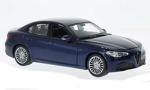 Alfa Romeo Giulia 2016 dk.blue-metallic 1/24 Bburago NEW+boxed  #2111 instant wheels