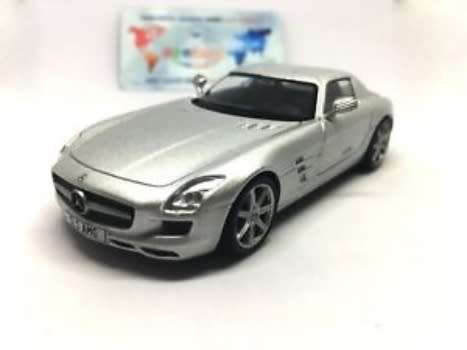 Mercedes-Benz SLS AMG (C197) 2010 silver 1:43 IXO NEW+boxed  #5322 instant wheels