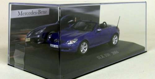 Mercedes-Benz SLK 350 cabrio (R171) 2004 blue 1:43 IXO NEW+boxed  #5323 instant wheels