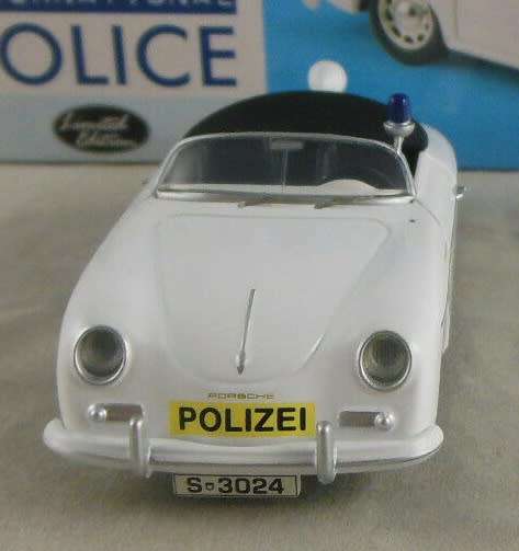 Porsche 356 Cabrio Autobahn Polizei 1953 white 1:43 Vanguards NEW+boxed #5284 instant wheels
