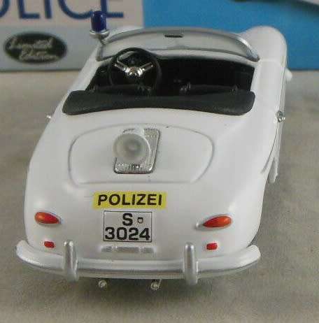 Porsche 356 Cabrio Autobahn Polizei 1953 white 1:43 Vanguards NEW+boxed #5284 instant wheels