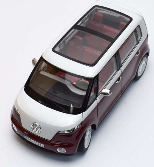 Volkswagen Bulli 2011 red+white Norev 1:18 NEW+boxed  #8014 instant wheels