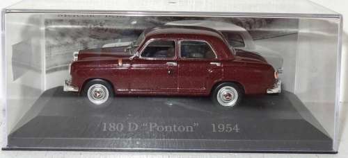 Mercedes-Benz 180 D `Ponton` (W120) 1954 maroon 1/43 IXO NEW+boxed  #4212 instant wheels