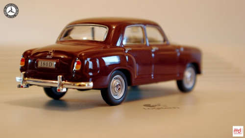 Mercedes-Benz 180 D `Ponton` (W120) 1954 maroon 1/43 IXO NEW+boxed  #4212 instant wheels