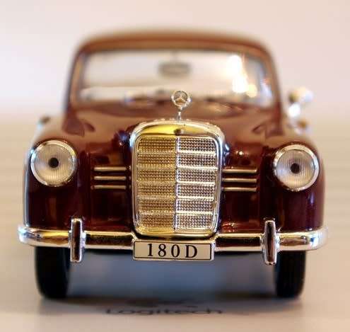 Mercedes-Benz 180 D `Ponton` (W120) 1954 maroon 1/43 IXO NEW+boxed  #4212 instant wheels