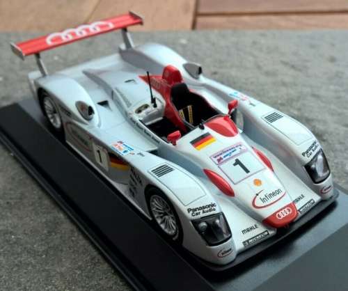 Audi R8 DTM Infineon 2002 #1 12h Sebring 1/43 Minichamp NEW+boxed  #5341 instant wheels