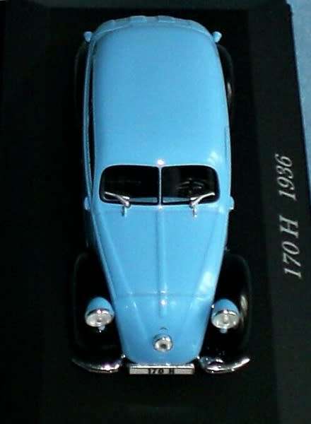 Mercedes-Benz 170 H (W28) 1936 blue/black 1/43 IXO NEW+boxed  #5390 instant wheels