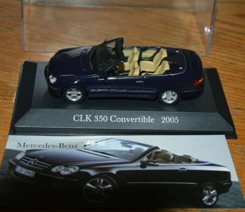 Mercedes-Benz CLK 350 (C209) 2005 dark-blue 1/43 IXO NEW+boxed  #5395 instant wheels