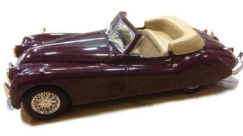 Jaguar XK140 open Roadster 1956 burgundy 1/43 IXO NEW+showcased  #5353 instant wheels