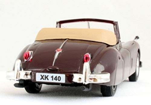 Jaguar XK140 open Roadster 1956 burgundy 1/43 IXO NEW+showcased  #5353 instant wheels