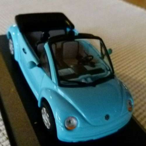 Volkswagen New Beetle Cabrio 1994 blue 1/43 Minichamps NEW+showcased #5413 instant wheels