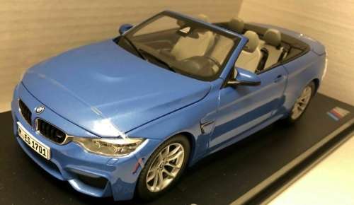 BMW M4 (F83) Cabriolet 2015 blue-met 1/18 Paragon NEW+boxed  #8994 instant wheels