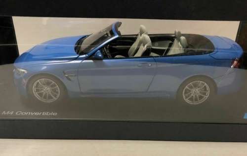 BMW M4 (F83) Cabriolet 2015 blue-met 1/18 Paragon NEW+boxed  #8994 instant wheels