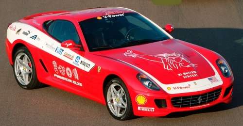 Ferrari 599 GTB Fiorano Panamerican Tour 2006 1/43 IXO NEW+boxed  #5471 instant wheels