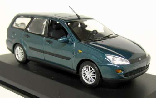 Ford Focus Mk.1 Estate 1998 green 1/43 Minichamps NEW+showcased  #5481 instant wheels
