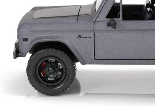 Ford Bronco 1973 matte grey+black 1/24 Jada NEW+boxed  #2276 instant wheels