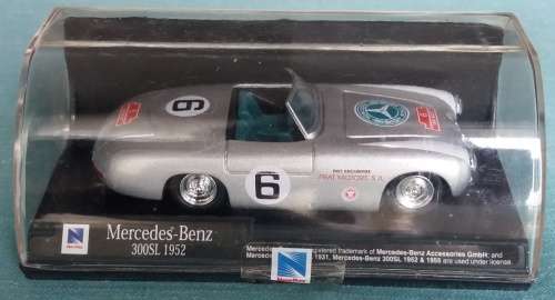 Mercedes-Benz 300SL #6 Panamericana 1952 silver 1/43  NewRay NEW+boxed  #5499 instant wheels