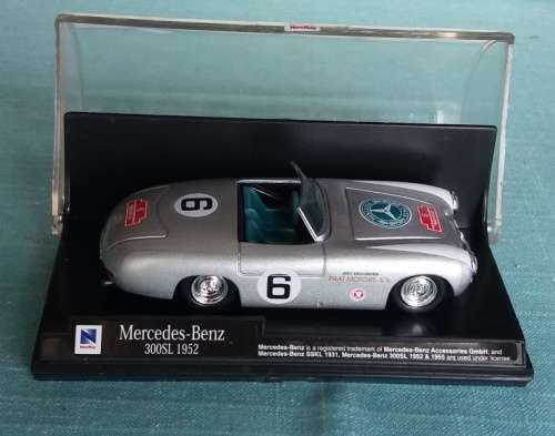 Mercedes-Benz 300SL #6 Panamericana 1952 silver 1/43  NewRay NEW+boxed  #5499 instant wheels