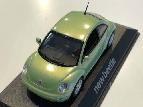 Volkswagen New NEW Beetle 1998 green-met 1/43 Minichamps NEW+boxed  #5506 instant wheels
