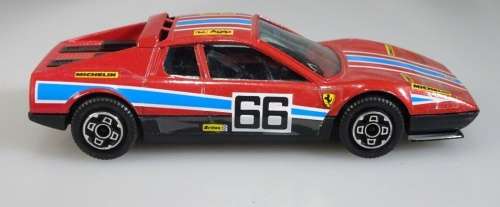 Ferrari 512 BB Rally #66 1973 red 1/43 Bburago NEW+reblistered  #5729 instant wheels