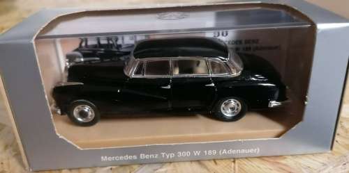 Mercedes-Benz 300 W189 (Adenauer) black 1/43 Rio NEW+boxed  #5527 instant wheels
