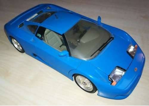 BUGATTI GB11 1991 blue 1/18 Bburago NEW+boxed  #8027 instant wheels