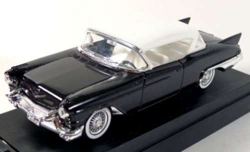 Cadillac Eldorado Seville 1957 black+white 1/43 Solido NEW+boxed #5551 instant wheels