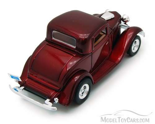 Ford Coupe 1932 red-met 1/24 MotorMax NEW+reblistered  #2317 instant wheels