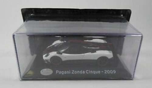 Pagani Zonda Cinque 2009 white+black 1/43 IXO NEW+boxed FREE SA door-Delivery #5564 instant wheels