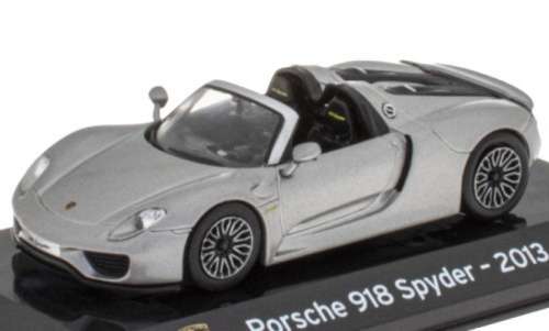 Porsche 918 Spyder 2013 grey-met 1/43 IXO/Altaya NEW+boxed  #5576 instant wheels