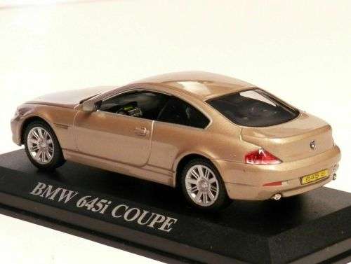 BMW 645i (E63) Coupe 2004 beige-met 1/43 IXO/Altaya NEW+boxed #5579 instant wheels