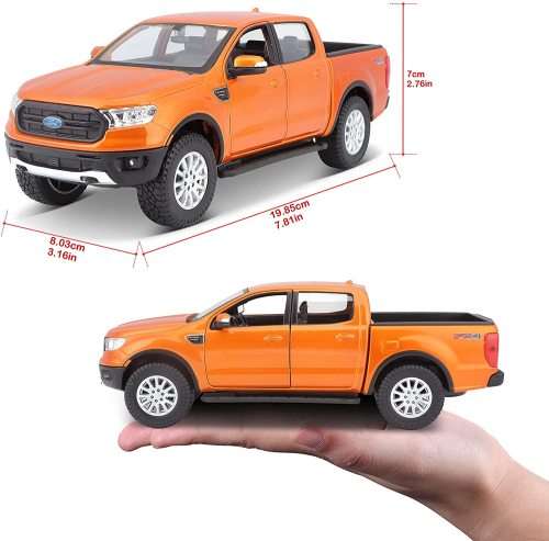 Ford Ranger Sport FX4 2019 orange-met 1/27 Maisto NEW+boxed  #2331 instant wheels