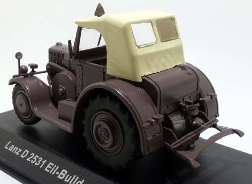 Lanz D2531 Eil-Bulldog Tractor 1941 brown 1/43 Hachette/UH NEWinBlister 5794 instant wheels