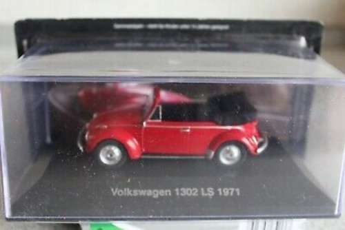 Volkswagen Beetle 1302LS cabrio 1971 red 1/43 IXO NEW+boxed  #5830 instant wheels
