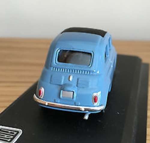 Fiat 500 1957 blue 1/43 IXO NEWinBlister  #4140 instant wheels