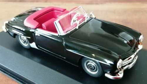 Mercedes-Benz 190SL  (W121) 1955 black 1/43 IXO NEW+boxed  #5397 instant wheels