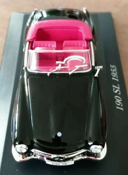 Mercedes-Benz 190SL  (W121) 1955 black 1/43 IXO NEW+boxed  #5397 instant wheels