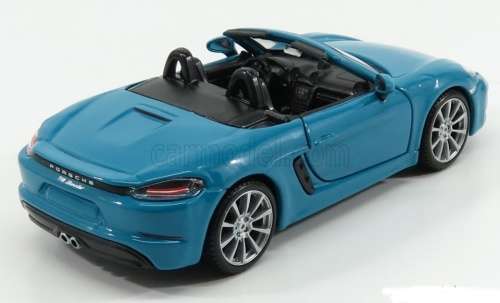 Porsche 718 Boxster (982) 2016 light-blue 1:24 Bburago NEW+boxed  #2341 instant wheels